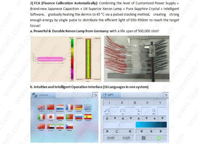 IPL 毛の取り外し機械 3500W 縦 3Handles E ライト TruMED (SHR+IPL+Nd: Yag)